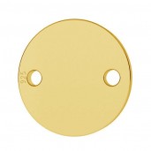 Anh&auml;nger, Gravur, Schmuckteile, BL 19 MM - 0,50 2H