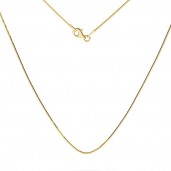 14K Kulta 585 K&auml;&auml;rmeketju, 50cm, SG-SNAKE 020 DC8L AU 585, 14K - 50cm