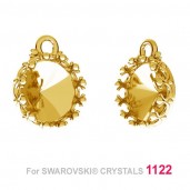 Krone-Anh&auml;nger, Swarovski Rivoli, 8mm ODL-00308 (1122 SS 39)