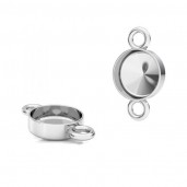 Anh&auml;nger Basis, Gie&szlig;harz, Schmuckteile, FMG ROUND 7 MM CON 2 - 2,10 MM