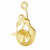 Meerjungfrau-Anh&auml;nger, Swarovski Rivoli, Schmuckteile, ODL-00373 (1122 SS 29)