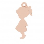 Kleines M&auml;dchen Anh&auml;nger, Silberschmuck,  LK-1283 - 0,50