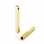 Silberrohr Rechteckig Anh&auml;nger, Silberschmuck, RURK-001 3x27 mm 