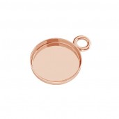 Anh&auml;nger Basis, Gie&szlig;harzschmuck, Schmuckteile, FMG 8 MM BA 1 - 1,30 MM