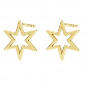 Stern-Ohrstecker, Ohrringteile, Silberschmuck,  ODL-00681 KLS