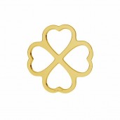 14K 585 Gold, Clover Pendant, Gold Jewelry, LKZ-50012 - 03