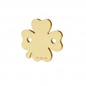 14K 585 Gold Klee-Anh&auml;nger, Verbinder, Goldschmuck, LKZ-00943 - 0,30