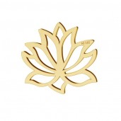 14K Gold AU 585, Lotus Pendant, Gold Jewelry,  LKZ-00771 - 0,30 