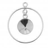 Anh&auml;nger, Schmuckteile, Swarovski Rivoli, 10mm OKSV 1122 10 MM ver.3 - S-EARRING 016