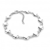 Armband-Basis, Swarovski Rivoli 8,29 mm, Silberketten,  OKSV 1122 SS 39 BR