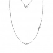 Halskette Basis, Silberkette, 40cm, A 030, S-CHAIN 24