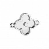 Blumen-Anh&auml;nger, Gie&szlig;harzschmuck, Silberschmuck, CON 2 ODL-00779 10,5x14,1 mm 