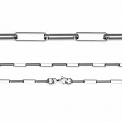 Ankerkette, Silberketten, Diamantschliff,  FIO 100 (40-60 cm) 