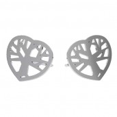 Baum des Lebens Ohrstecker, Lebensbaum, Silberschmuck, KLS LKM-2958 - 0,50 10x12 mm