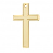 Kreuz-Anh&auml;nger, 14K Gold AU 585, Goldschmuck, LKZ14K-50013 - 0,30 9,5x15 mm