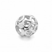 Silberperle, Schmuckteile, BDS-00010 9,5x10,5 mm