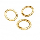 14K Gold AU 585, Biegeringe, geschlossene, Gold Schmuckteile, KCZ 1x10 mm