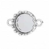 Anh&auml;nger Basis, Gie&szlig;harzschmuck, Schmuckteile, CON 2 VER.2 ODL-00681 10,9X17,9 MM