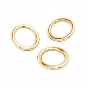 14K Gold AU 585, Jump Rings open, Gold Jewelry Findings,  KC 0,8x2,70 mm