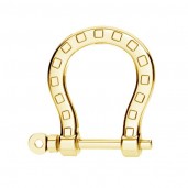 Hufeisen-Anh&auml;nger, Silberschmuck, ODL-01032 15,4x15,4 mm