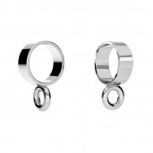 Silberperle mit &Ouml;se, Spacer, 5mm, Schmuckteile, EL 5x2,15 mm
