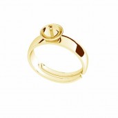 Silberring Basis f&uuml;r Perlen, Silberschmuck, U-RING OWS-00062 6,2x21,5 mm
