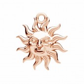 Sonnen-Anh&auml;nger, Schmuckteile, Silberschmuck, ODL-01111 17x18,7 mm