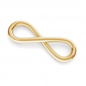Unendlichkeitszeichen-Anh&auml;nger, 14K Gold AU-585, Goldschmuck,  Infinity, INFINITY 31 1,1x6,5x18 mm