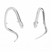 Schlangen-Anh&auml;nger, Silberschmuck, Schmuckteile, OWS-00155 12x27,4 mm