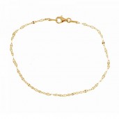 14K AU 585 Gold Armband, Goldkette, Goldschmuck, SG-FBL 030 19 cm