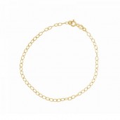 14K AU 585 Gold Armband, Goldkette, Goldschmuck, SG-FAU 050 19 cm