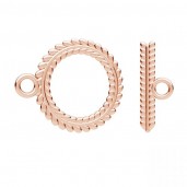 Knebelverschluss, Schmuckteile, Schmuckzubeh&ouml;r, ZAM 12 SET ODL-01373 5,3x15,2 mm
