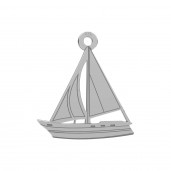 Segelboot, Silberschmuck, LKM-3452 - 0,50 15x16,5 mm