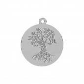 Baum des Lebens-Anh&auml;nger, Lebensbaum, Silberschmuck, LKM-3455 - 0,50 16x18,2 mm