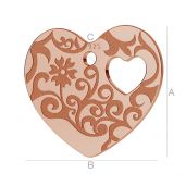 Gravierte herz - LK-0570 - 0,50