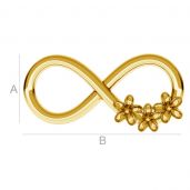 Unendlichkeit mit Blumen anh&auml;nger - ODL-00153