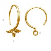 Ohrhaken haken ohrringe Engelsfl&uuml;gel  ODL-00093