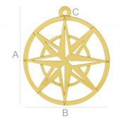 Kompass anh&auml;nger, LK-0666 - 0,50