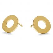Runden ohrringe 14K gold LKZ-00671 KLS - 0,30 mm